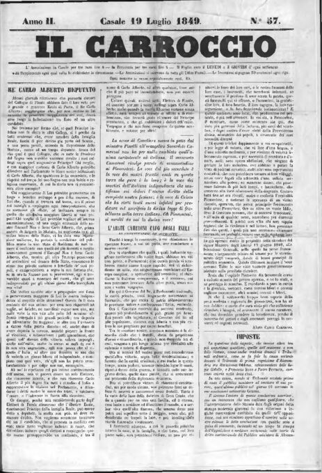 Il Carroccio - Edizione 57 del 19/07/1849